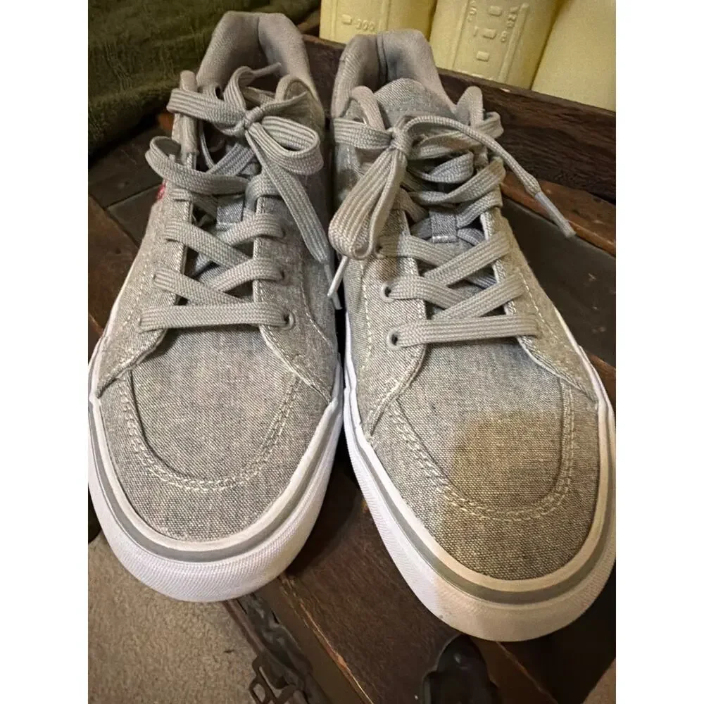 Levi's Mens Turner S CHMB Casual Sneaker Gray Lace Up Shoes Casual Streetwear